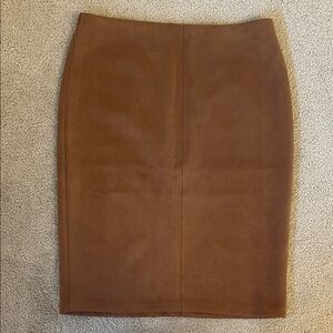 Elegant Tan Pencil Skirt